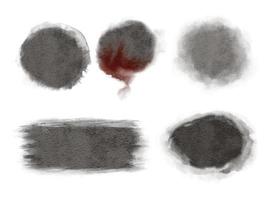 halloween akvarell bakgrund textur. cirkel svart färg vektor