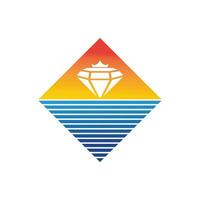 diamant logotyp vektor mall symbol design