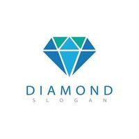 Diamant Logo Vektor Vorlage Symbol Design