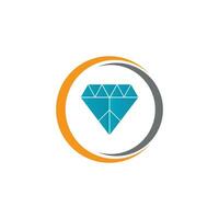 diamant logotyp vektor mall symbol design