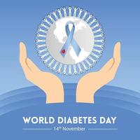 world diabetes day vektor illustration design för gratis nedladdning