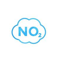 no2-Symbol, Stickstoffdioxid vektor