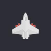 stridsflygplan, jet -ikon vektor