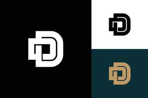 Brief d Monogramm Vektor Logo Design