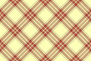 Textur Tartan Plaid von Stoff prüfen Textil- mit ein Vektor Hintergrund Muster nahtlos.