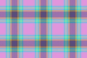 Muster Plaid prüfen von Tartan Textur Stoff mit ein nahtlos Vektor Hintergrund Textil.