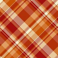 Textur Textil- Muster von nahtlos Hintergrund Plaid mit ein Tartan Vektor prüfen Stoff.