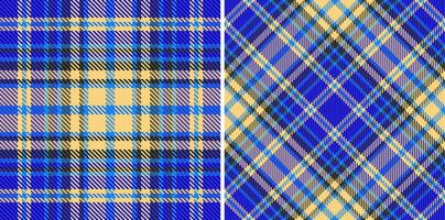 nahtlos Plaid Hintergrund von Vektor prüfen Muster mit ein Textur Tartan Textil- Stoff.