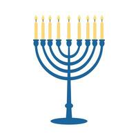 hanukkah menora platt vektor ClipArt