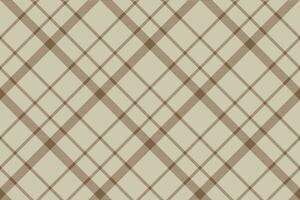 Beige Textil- von Plaid Design vektor