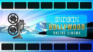 bollywoodfilm på bergslandskapbakgrund
