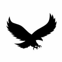 Adler Silhouette Vektor. Adler Silhouette können Sein benutzt wie Symbol, Symbol oder unterzeichnen. Adler Symbol zum Design verbunden zu Tier, Tierwelt oder Landschaft vektor