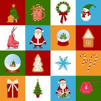 jul geometrisk mönster. glad jul och Lycklig ny år. mönster för hälsning kort, affischer, förpackning, omslag papper. modern jul design vektor
