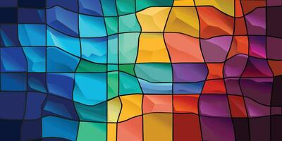 Mosaik Regenbogen Farbe Gradient Vektor zum Hintergrund Design