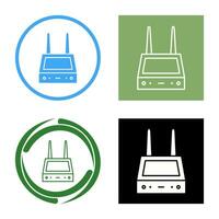 einzigartiges Router-Vektorsymbol vektor