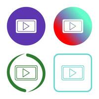 einzigartiges Videokommunikations-Vektorsymbol vektor