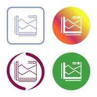 spline Diagram vektor ikon