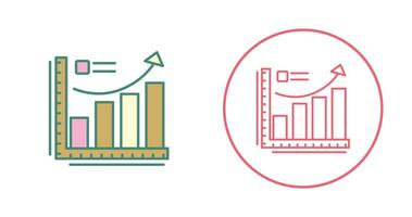 Wachstumsdiagramm-Vektorsymbol vektor