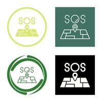 SOS-Vektorsymbol vektor