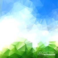 Vektor geometriska trianglar bakgrund. Abstrakt polygonal himmel design.