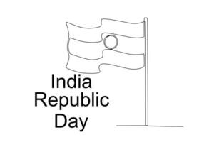 ett illustration av de flagga av Indien vektor