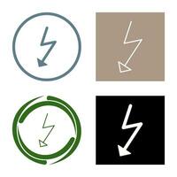 einzigartiges Flash-Vektorsymbol vektor