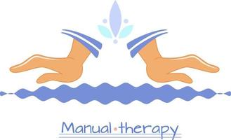 manuell terapi. massage vektor