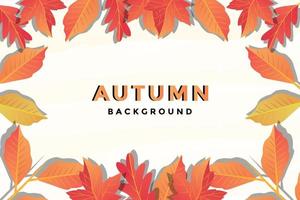 Vektor-Illustration Herbstlaub Hintergrund vektor