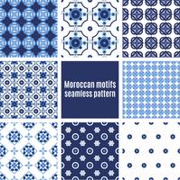 Portugiesische Azulejos-Reihe von Mustern vektor