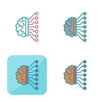 Vektorsymbol für maschinelles Lernen vektor