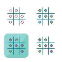 Tic Tac Toe-Vektorsymbol vektor