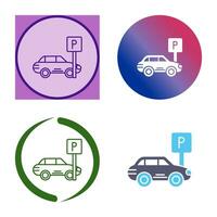 Parkplatz-Vektor-Symbol vektor