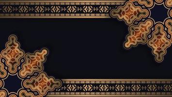 Luxus-Mandala-Hintergrund mit arabisch-islamischem Ostmuster vektor