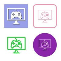 Einzigartiges Vektorsymbol für Online-Spiele vektor