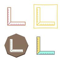 quadratisches Lineal-Vektorsymbol vektor