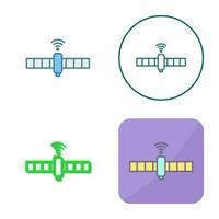unik satellit vektor ikon