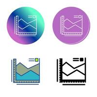 spline Diagram vektor ikon