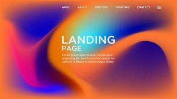 abstrakt Hintergrund elegant Gradient Gittergewebe Blau Orange glatt Farbe Design Vektor Vorlage gut zum modern Webseite, Hintergrund, Startseite Design