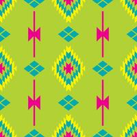 Mexican Folkloric tracery textil sömlösa mönster vektor