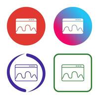 Vektorsymbol für Webseitenstatistiken vektor