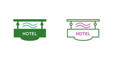 Vektorsymbol für Hotelzeichen vektor