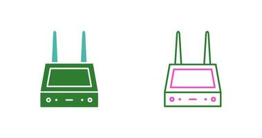 einzigartiges Router-Vektorsymbol vektor