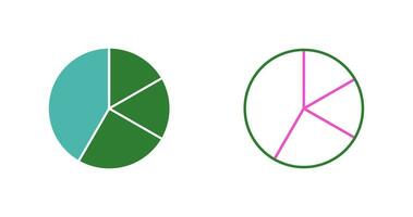 Kreisdiagramm-Vektorsymbol vektor