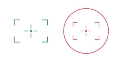 einzigartiges Fokusvektorsymbol vektor