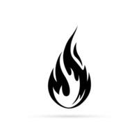 Feuer Flamme Logo Symbol. isoliert Vektor Illustration