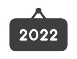 nytt år 2022 vektor koncept