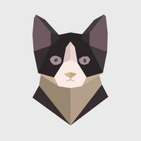 niedrig poly Katze Illustration vektor