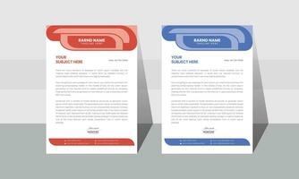 Vektor Vorlage Briefkopf zum korporativ Briefkopf Design zum Ihre Unternehmen