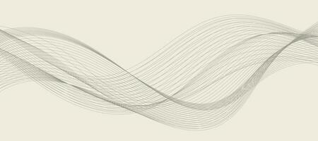 abstraktes wellenelement für design. digitaler Frequenzspur-Equalizer. stilisierte Linie Kunsthintergrund. Vektor-Illustration. Welle mit Linien, die mit dem Mischwerkzeug erstellt wurden. gebogene Wellenlinie, glatter Streifen. vektor