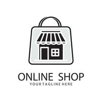 Online-Shop-Logo-Vorlage vektor